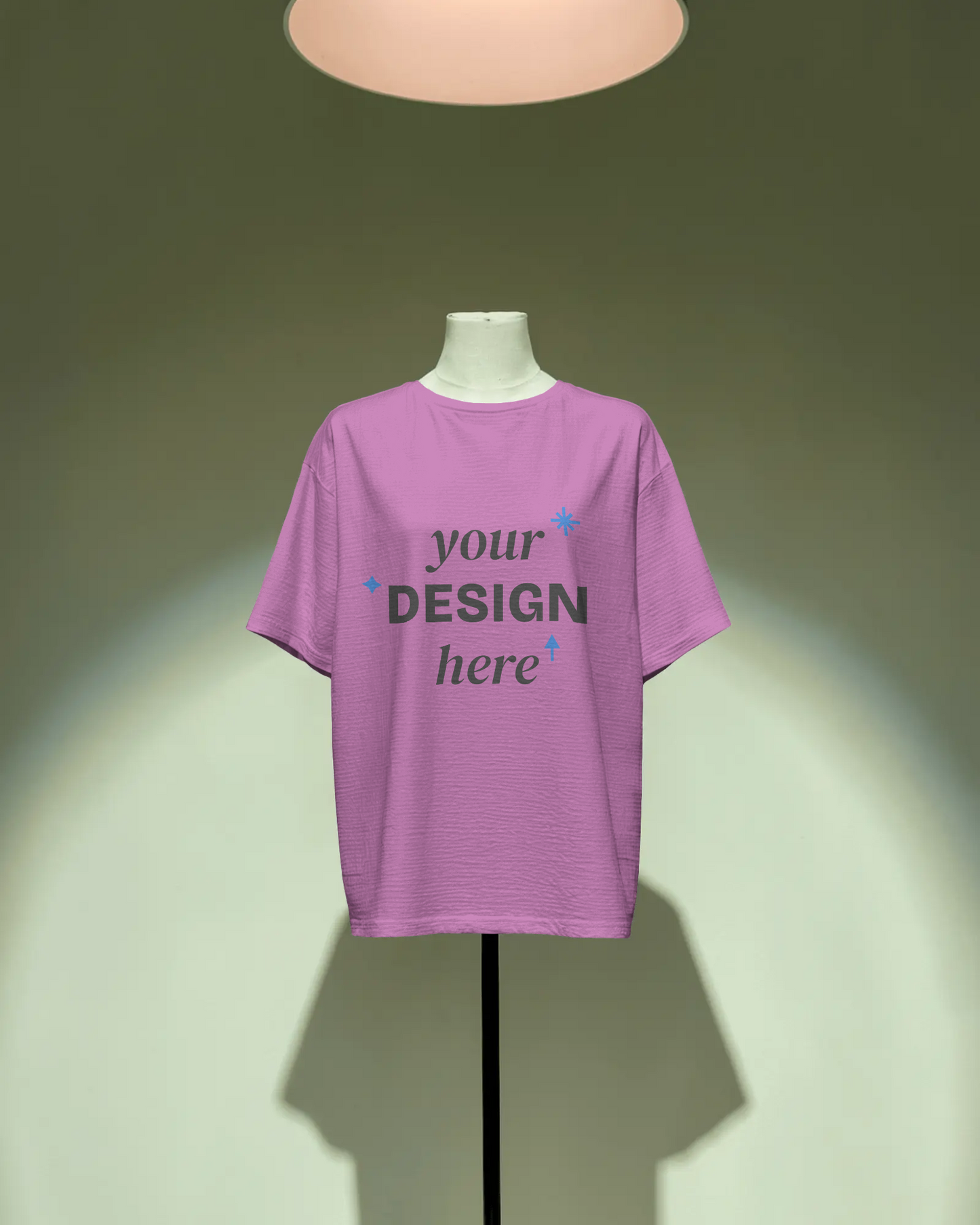 Customized oversized T‑Shirt with bold personalized photo print and relaxed streetwear fit