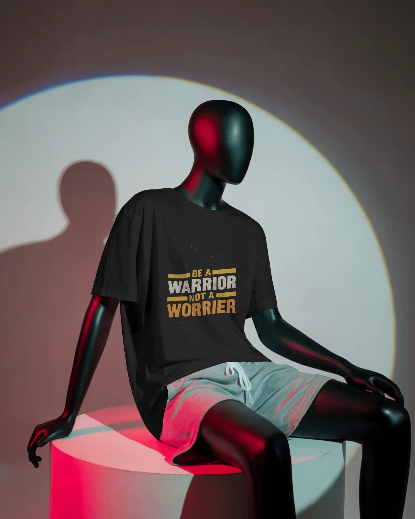 Men’s black graphic printed t‑shirt with bold streetwear design and relaxed fit