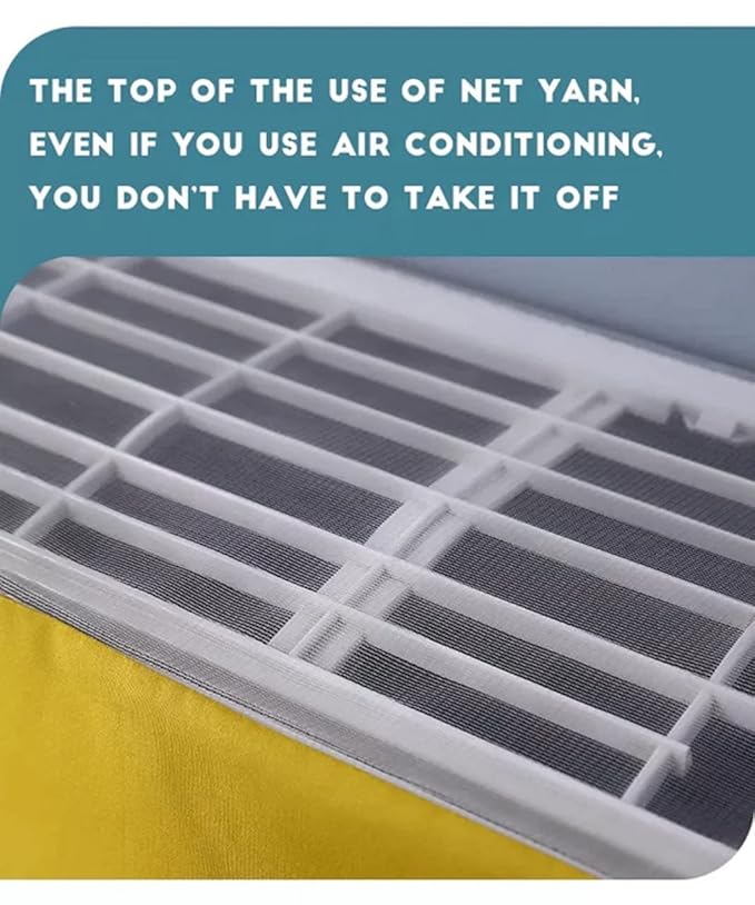 ustproof UV-resistant designer cover fitted on split AC condenser