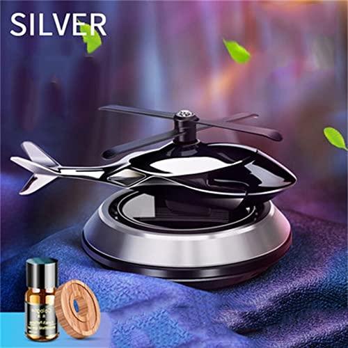 Helicopter solar car diffuser with essential oil bottle