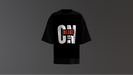 Men’s black oversized T-shirt with Beast graphic print and relaxed streetwear fit