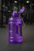 Large 2 L BPA‑free sports water bottle with straw lid, time markers, and carrying handle