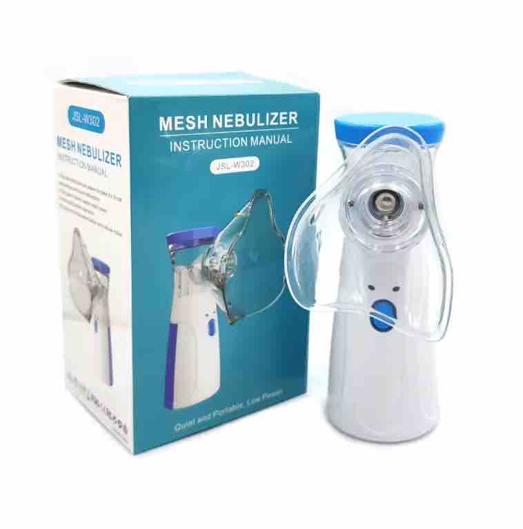Compact portable mesh nebulizer with USB charging and silent operation