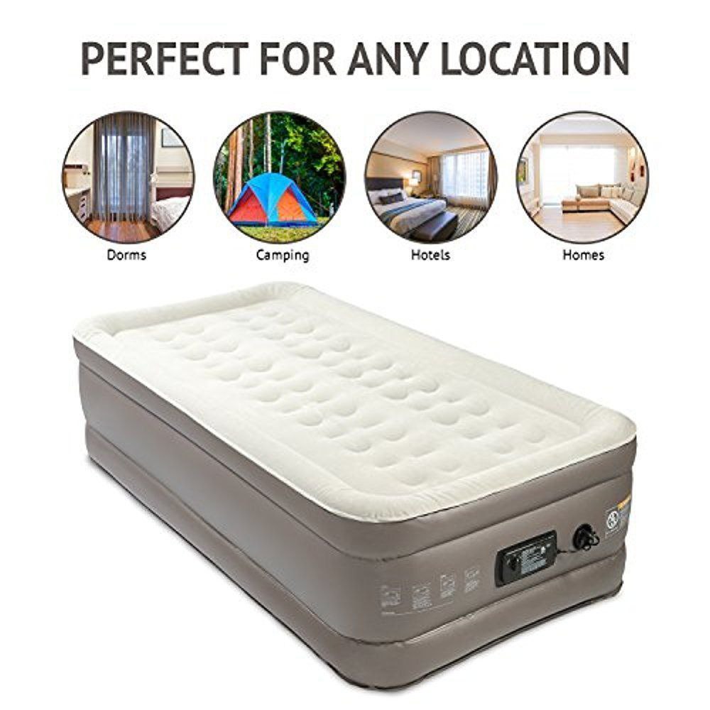Storage bag and deflated mattress compactly rolled for transport