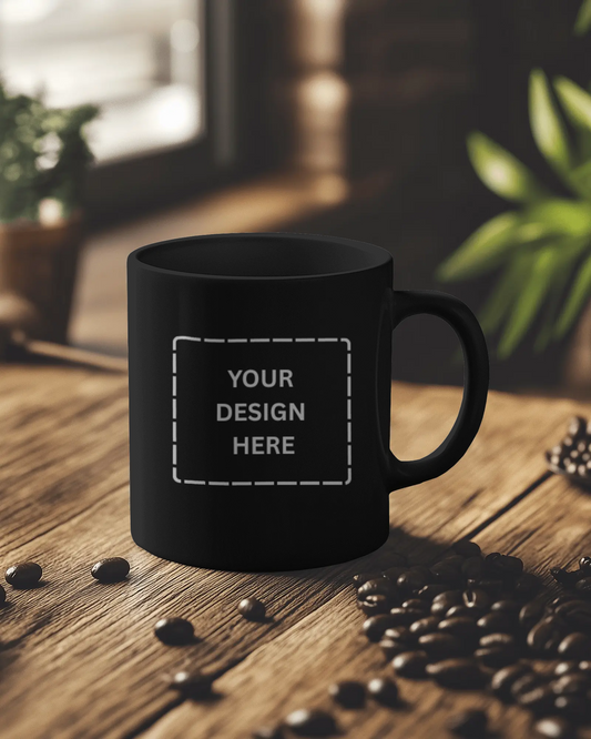 Personalized photo coffee mug gift packaged for delivery

