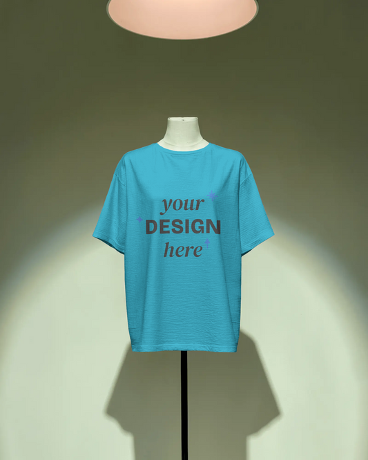 Customized oversized T‑Shirt with bold personalized photo print and relaxed streetwear fit