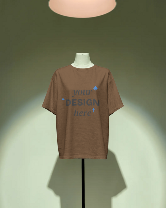 Customized oversized T‑Shirt with bold personalized photo print and relaxed streetwear fit