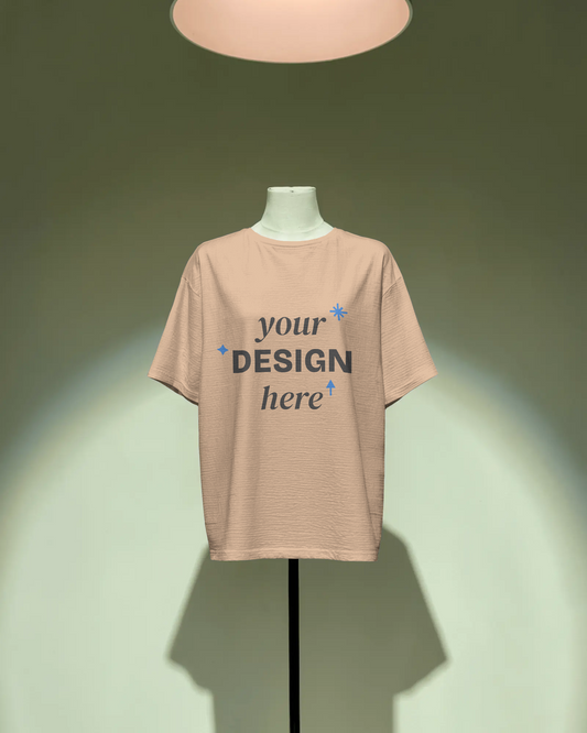 Customized oversized T‑Shirt with bold personalized photo print and relaxed streetwear fit