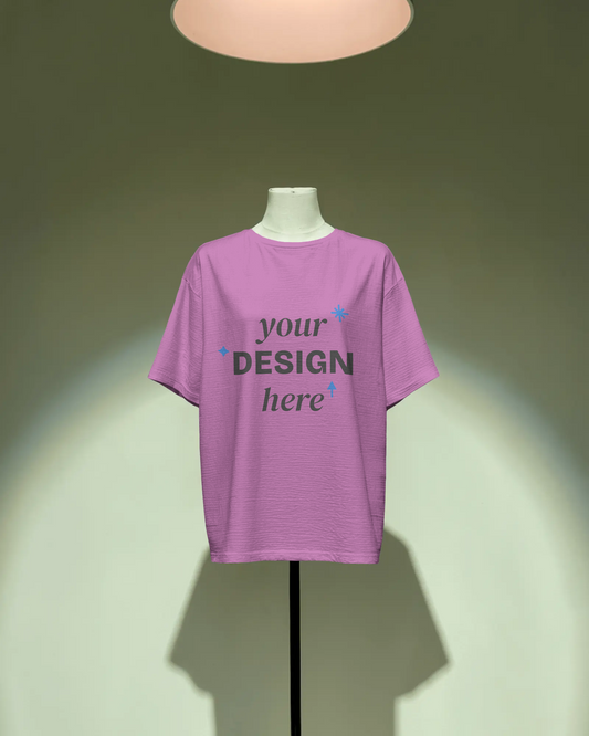Customized oversized T‑Shirt with bold personalized photo print and relaxed streetwear fit