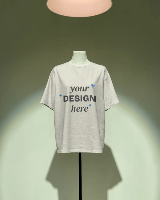 Customized oversized T‑Shirt with bold personalized photo print and relaxed streetwear fit