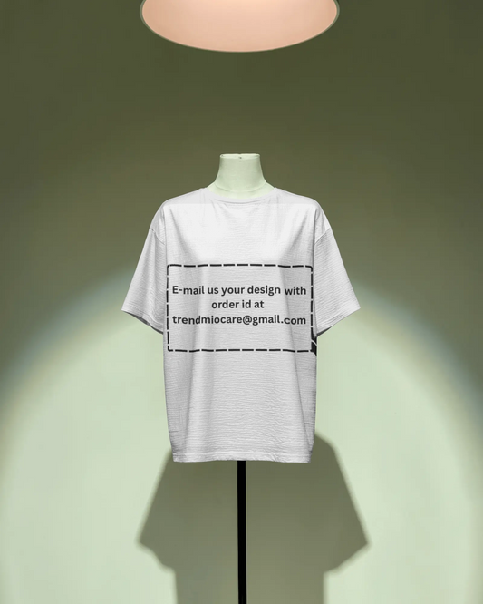 Customized t‑shirt with personalized graphic print on premium cotton tee